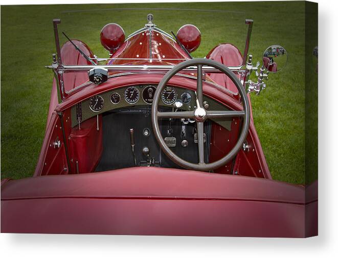 Antique Canvas Print featuring the photograph 1931 Alfa Romeo #2 by Jack R Perry