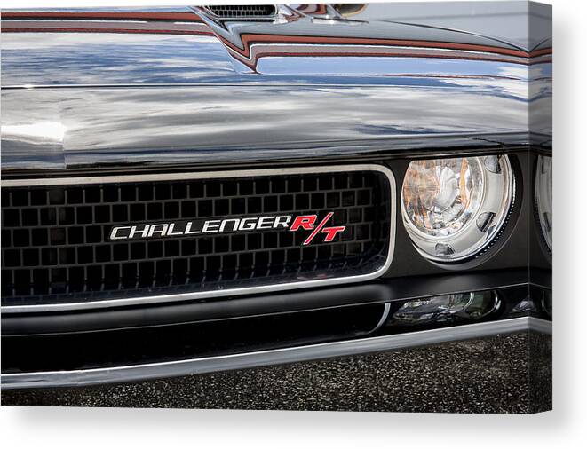 Dodge Canvas Print featuring the photograph 2011 Dodge Challenger RT Black by Rich Franco