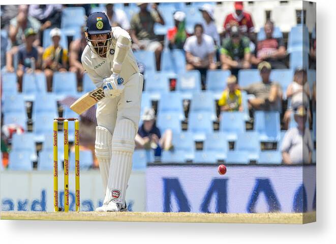 International Match Canvas Print featuring the photograph 2nd Sunfoil Test: South Africa v India, Day 2 by Gallo Images