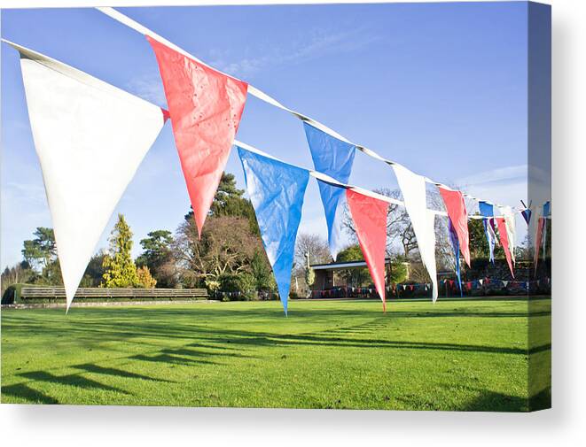 Anniversary Canvas Print featuring the photograph Bunting #2 by Tom Gowanlock