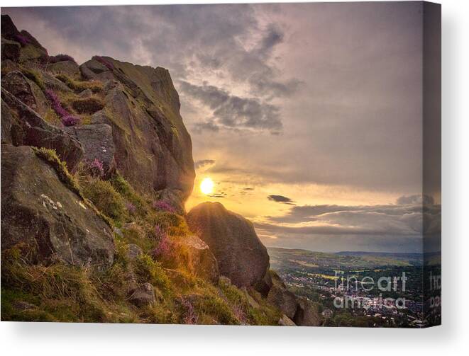 Airedale Canvas Print featuring the photograph Cow and Calf Rocks #2 by Mariusz Talarek