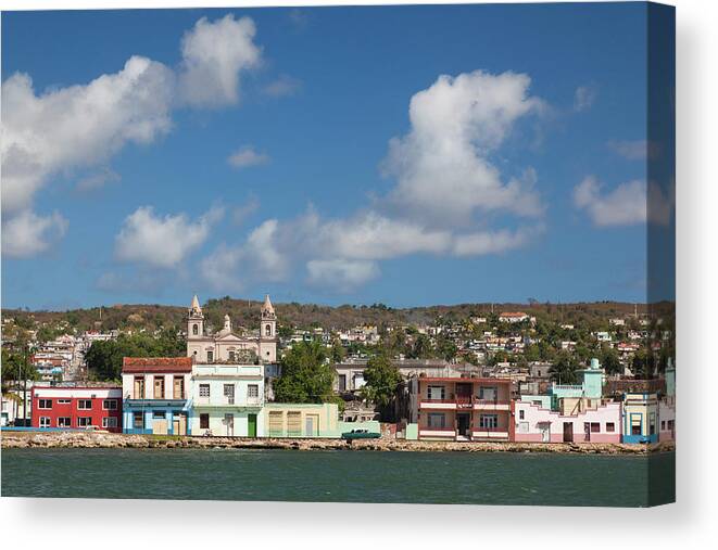 Bahia De Matanzas Canvas Print featuring the photograph Cuba, Matanzas Province, Matanzas, Town #2 by Walter Bibikow