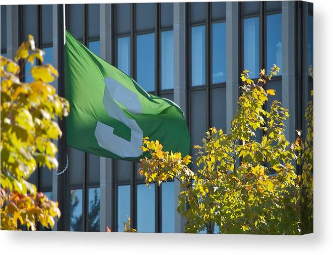 Fall Canvas Print featuring the photograph Flag #2 by Joseph Yarbrough