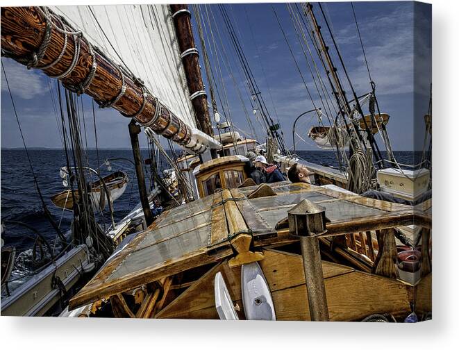Schooner Canvas Print featuring the photograph Heritage by Fred LeBlanc