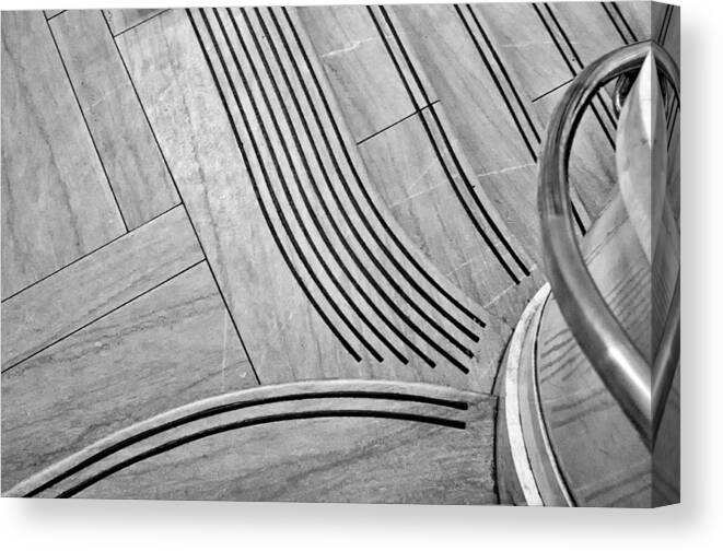 Nyc Canvas Print featuring the photograph Intersection of Lines and Curves by Gary Slawsky