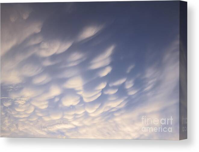 Clouds Canvas Print featuring the photograph Mammatus Clouds #2 by Charline Xia