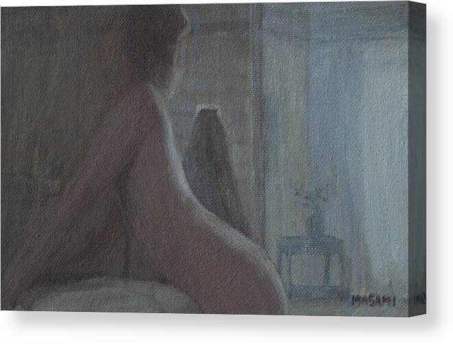 Nude Canvas Print featuring the painting Morning Light by Masami Iida