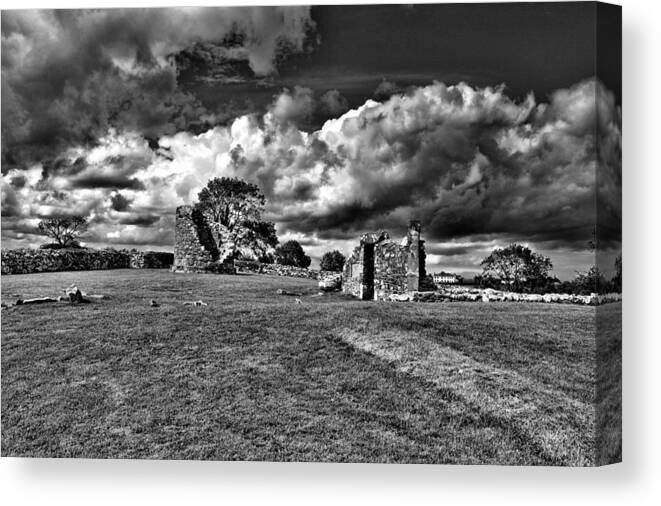 Nendrum Monastic Site Canvas Print featuring the photograph Nendrum Monastic Site #2 by Jim Orr