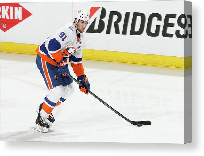 Playoffs Canvas Print featuring the photograph New York Islanders V Florida Panthers - #2 by Joel Auerbach