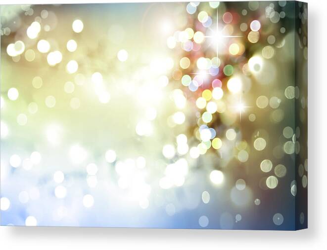 Christmas Canvas Print featuring the photograph Starry background #1 by Les Cunliffe