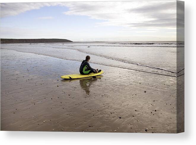 Sport Canvas Print featuring the photograph Surfing #2 by Gouzel -