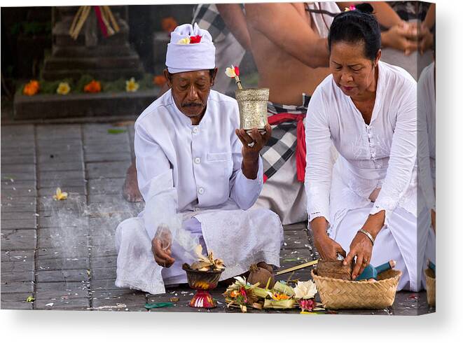 Travel Canvas Print featuring the photograph Traditional Dance - Bali #2 by Matthew Onheiber