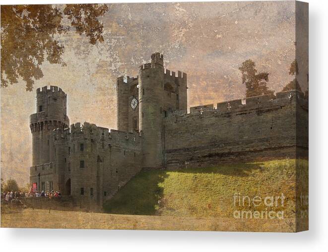 Warwick Castle Canvas Print featuring the photograph Warwick Castle #2 by Linsey Williams