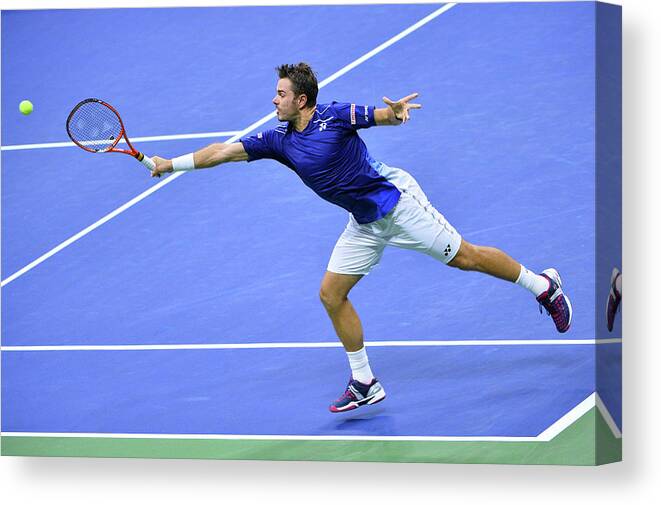 Tennis Canvas Print featuring the photograph 2015 U.s. Open - Day 12 by Alex Goodlett