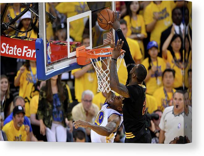 Playoffs Canvas Print featuring the photograph 2016 Nba Finals - Game Seven by Thearon W. Henderson