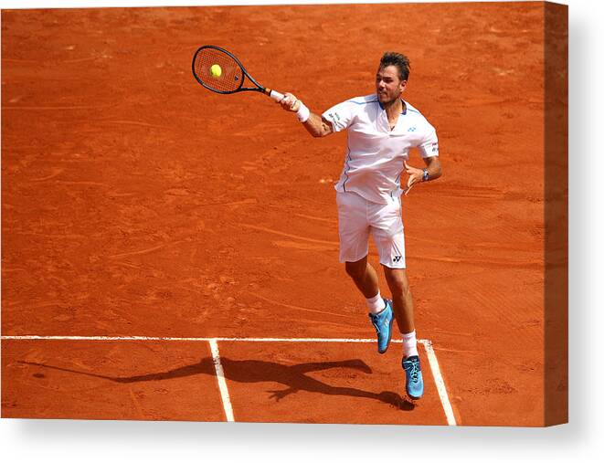 Tennis Canvas Print featuring the photograph 2018 French Open - Day Two by Cameron Spencer