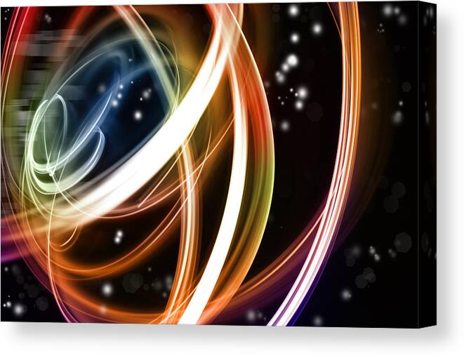 Abstract Canvas Print featuring the photograph Abstract background #342 by Les Cunliffe