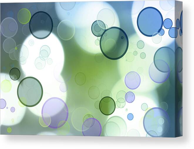 Blue Canvas Print featuring the photograph Abstract background #23 by Les Cunliffe