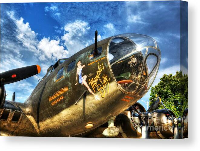 25 Missions Canvas Print featuring the photograph 25 Missions by Mel Steinhauer