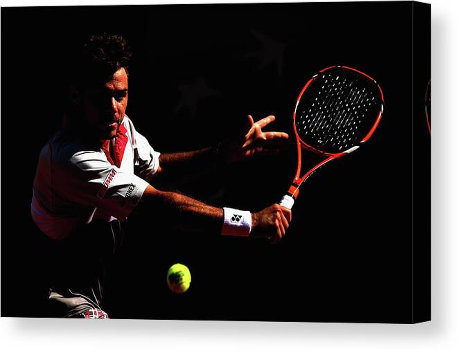 Tennis Canvas Print featuring the photograph 2015 French Open - Day Fifteen #3 by Dan Istitene