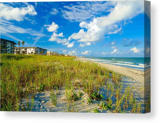 Cocoa Beach Canvas Print featuring the photograph Cocoa Beach #3 by Raul Rodriguez