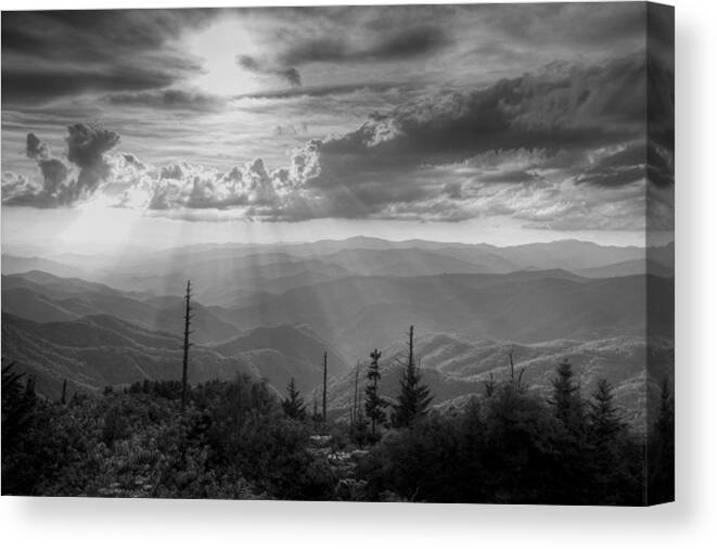 Landscape Canvas Print featuring the photograph Great Smoky Mountains by Doug McPherson