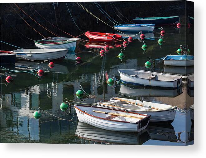Boat Canvas Print featuring the photograph Ireland, County Antrim, Portrush #3 by Walter Bibikow