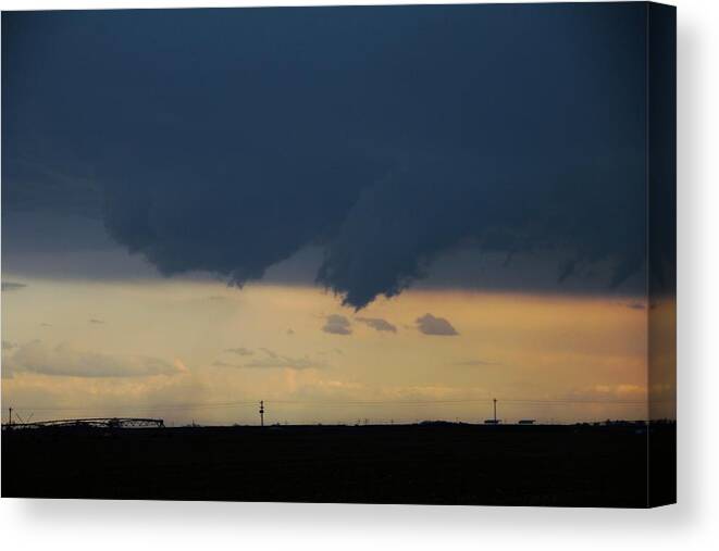 Stormscape Canvas Print featuring the photograph Let the Storm Season Begin #31 by NebraskaSC