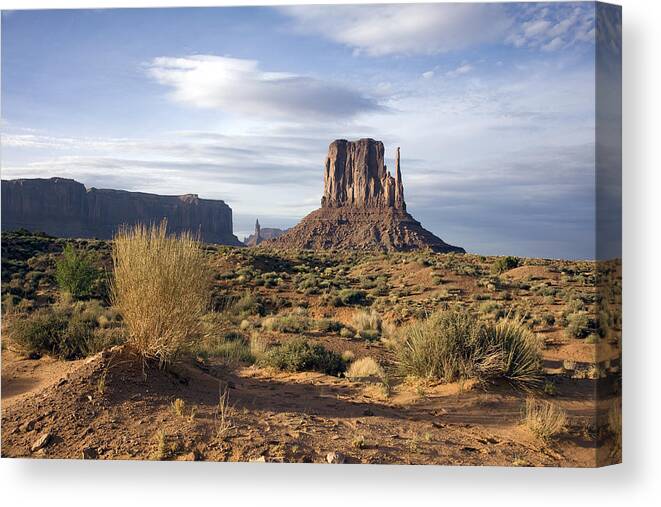 Monument Canvas Print featuring the photograph Monument Valley by Carol M Highsmith