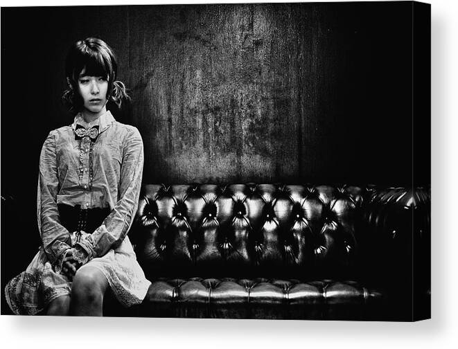 Girl Canvas Print featuring the photograph Untitled 3 by Tatsuo Suzuki