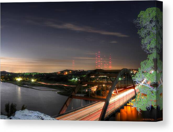 Austin Canvas Print featuring the photograph 360 Sunrise by Andrew Nourse