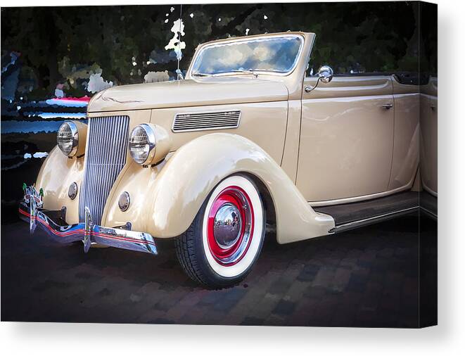 1936 Ford Canvas Print featuring the photograph 1936 Ford Cabriolet #4 by Rich Franco
