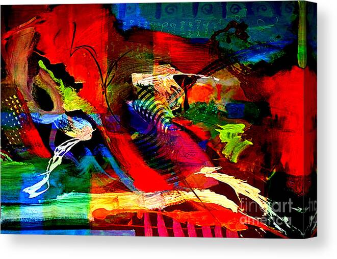 Background Canvas Print featuring the mixed media Abstract Wall Art #4 by Marvin Blaine