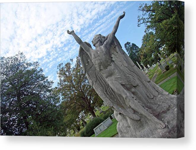 Anne Canvas Print featuring the photograph Anne Simon's Angel by Cora Wandel