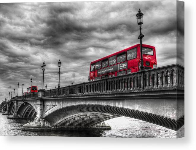 Battersea Bridge Canvas Print featuring the photograph Battersea Bridge London #4 by David Pyatt