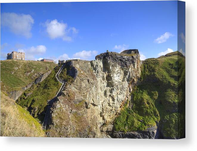 Cornwall Canvas Print featuring the photograph Cornwall - Tintagel #4 by Joana Kruse