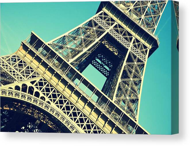Eiffel Tower Canvas Print featuring the photograph Eiffel Tower #4 by Chevy Fleet