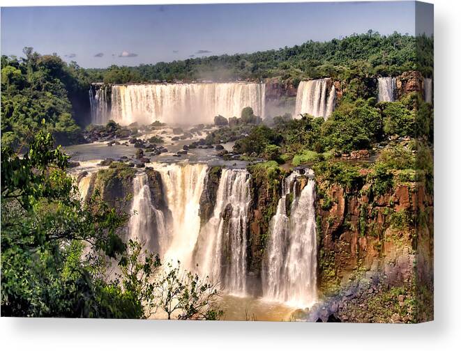 Iguazu Falls Canvas Print featuring the photograph Iguazu Falls - South America #5 by Jon Berghoff