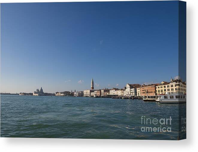 Water Bus Canvas Print featuring the photograph Venice - Italy #4 by Mats Silvan