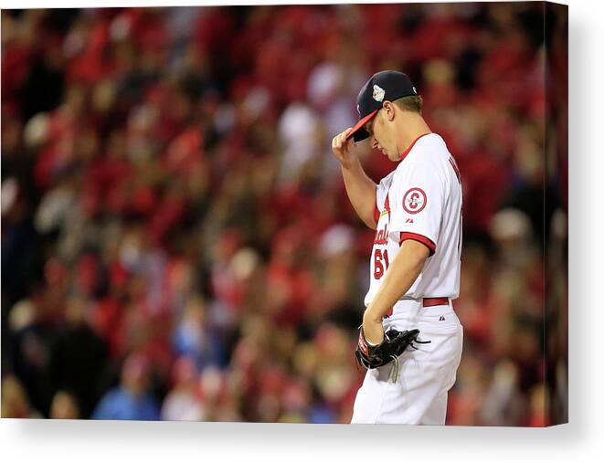 St. Louis Cardinals Canvas Print featuring the photograph World Series - Boston Red Sox V St by Dilip Vishwanat