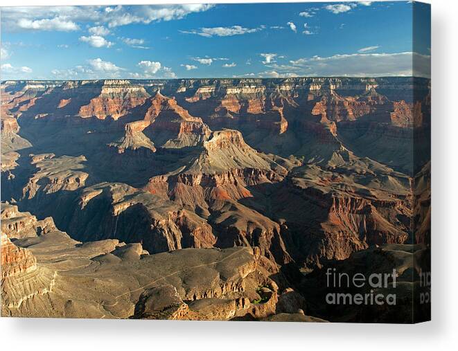 Arizona Canvas Print featuring the photograph Yavapai Point Grand Canyon National Park #4 by Fred Stearns
