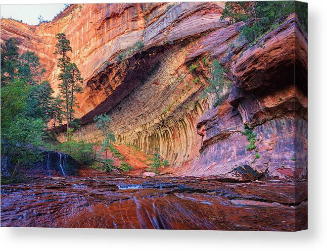 Tranquility Canvas Print featuring the photograph Zion Canyon National Park #4 by Michele Falzone