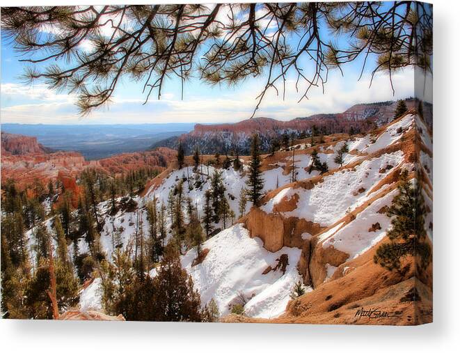 Bryce Canyon Canvas Print featuring the photograph Bryce Canyon #1 by Marti Green