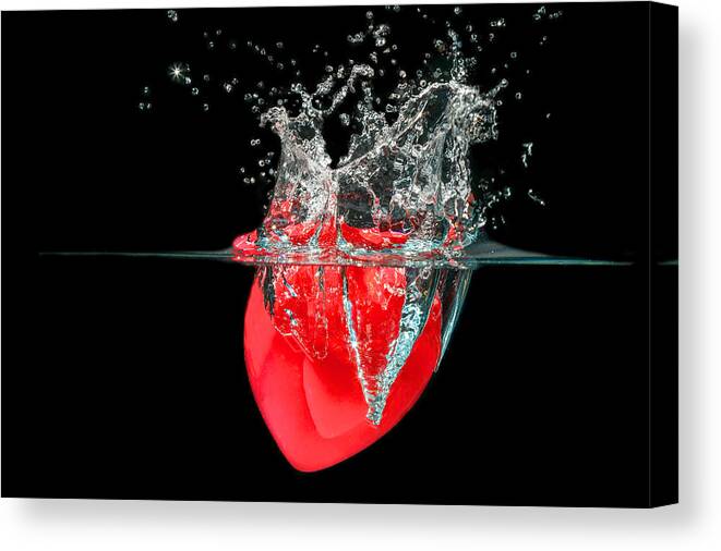 Beauty Canvas Print featuring the photograph Heart #5 by Peter Lakomy
