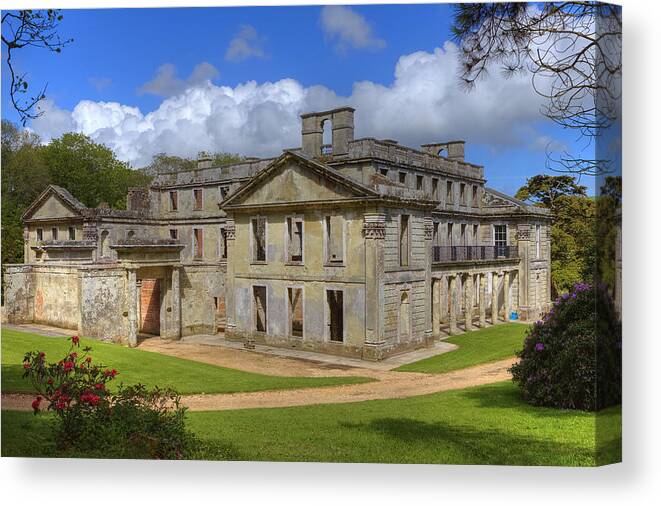 Appuldurcombe House Canvas Print featuring the photograph Isle of Wight #5 by Joana Kruse