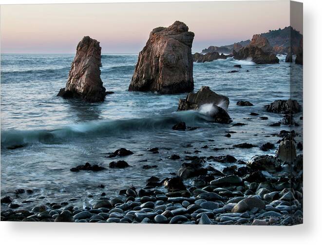 Tranquility Canvas Print featuring the photograph Rugged Big Sur Coast #5 by Mitch Diamond