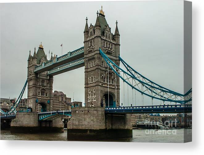 London Canvas Print featuring the photograph Tower Bridge #5 by Jorgen Norgaard