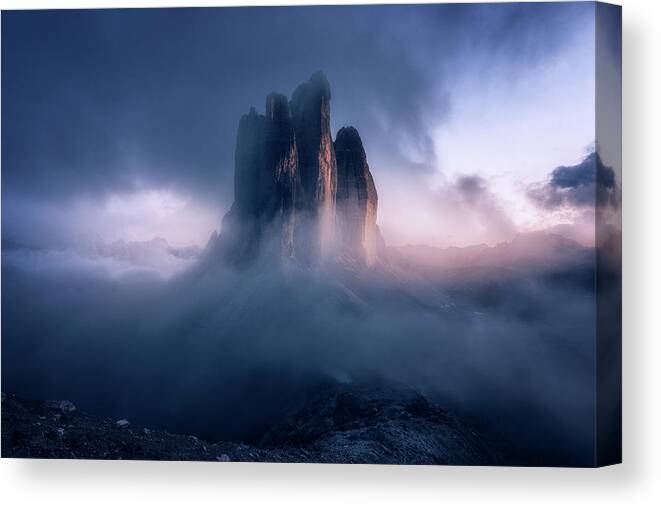 Lavaredo Canvas Print featuring the photograph Untitled #5 by David Mart?n Cast?n