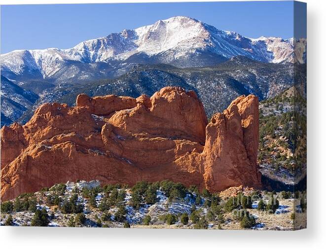 Garden Of The Gods Canvas Print featuring the photograph Garden of the Gods #6 by Steven Krull