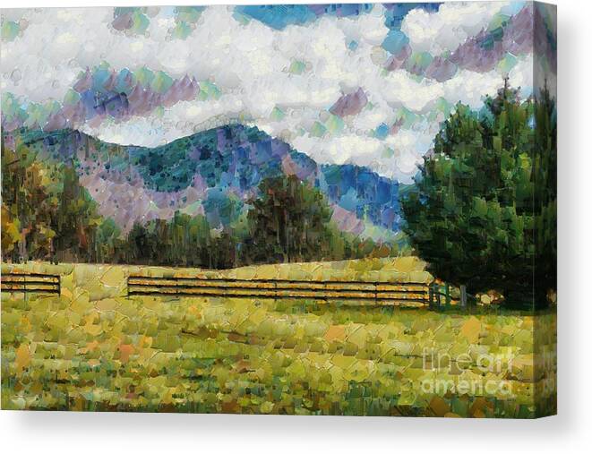 Araluen Canvas Print featuring the digital art Araluen Valley Views #8 by Fran Woods